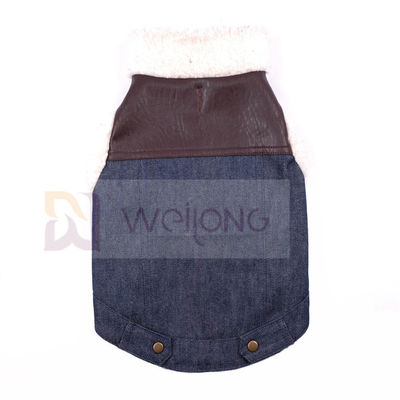 100%多柔らかい犬のデニムのSherpaのジャケットSherpaは犬のジャケットを並べた