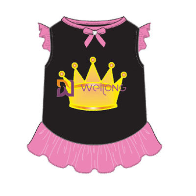 きらめきの印刷物の王冠のスカート ペット服のカスタム化BSCI/WMTペット スカート