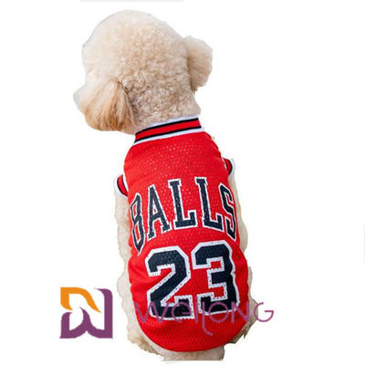 カスタマイズ可能な印刷物数網ペットTシャツのNbaペット服装のジャージ