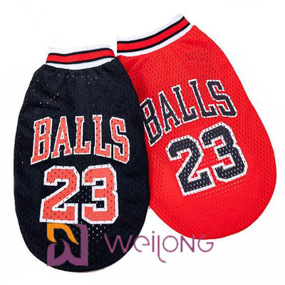 カスタマイズ可能な印刷物数網ペットTシャツのNbaペット服装のジャージ