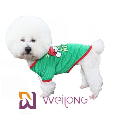 パターン色のゴム製印刷物ペットTシャツは犬のクリスマスのTシャツをカスタマイズした