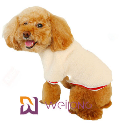 肋骨のニットの不足分の袖ペットTシャツは犬のためのSherpaの暖かく柔らかいTシャツを保つ