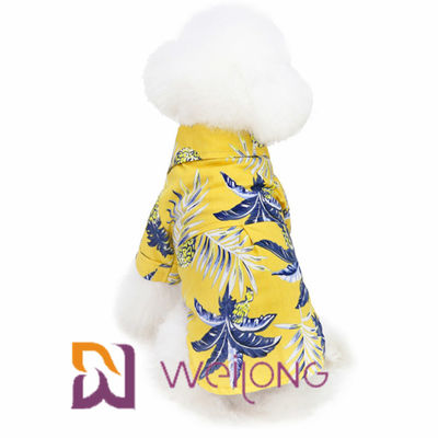 犬の通気性の快適のための短い袖の綿ポプリン犬のTシャツ