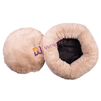 Plush犬のベッドの反心配居心地のよい静まる柔らかく贅沢なペット ベッドのあたりのドーナツ