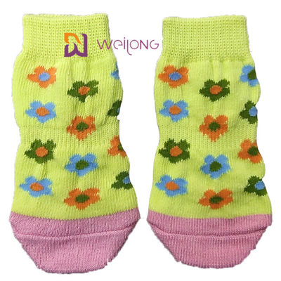 ペット反スリップのニット犬Socks&amp;Catはゴム製補強の足の保護装置と強打する